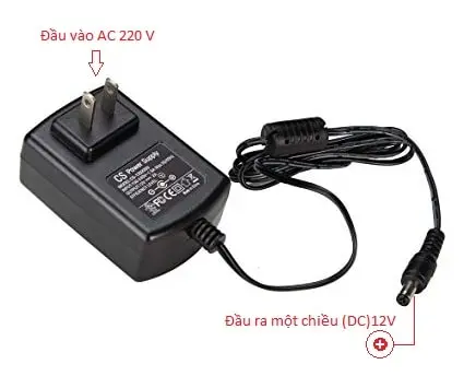 Bộ nguồn DC 12V – Thiết bị chuyển đổi điện áp cho mạch điện và hệ thống điều khiển
