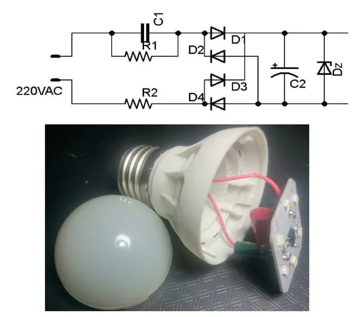 Mạch hạ áp bằng tụ điện và diode Zener – Giải pháp tạo nguồn DC không dùng biến áp