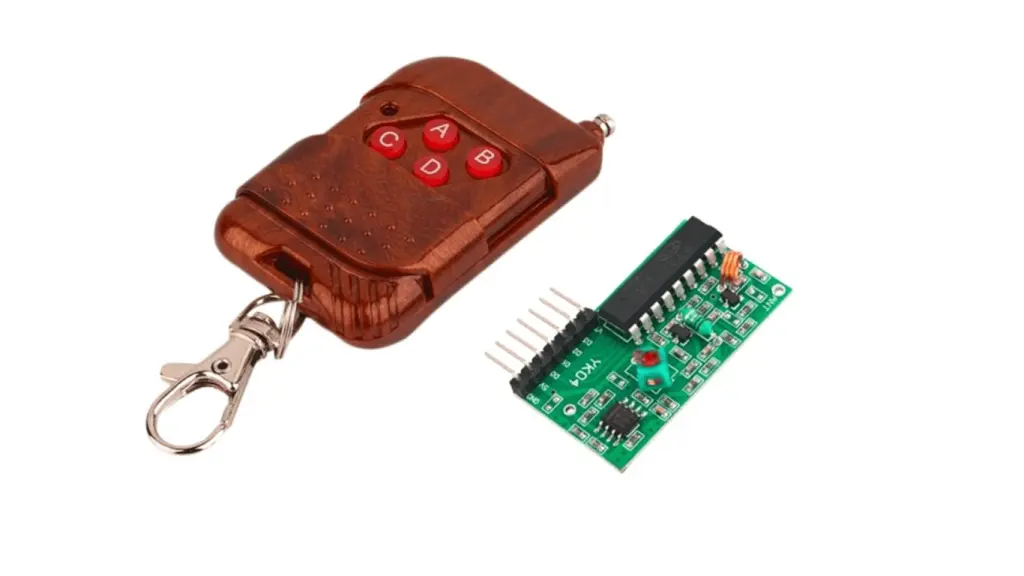 hình minh họa một bộ remote phát thu RF